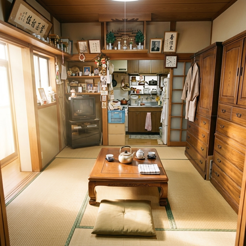 すべての荷物が回収され美しくなったtatami部屋のAfter