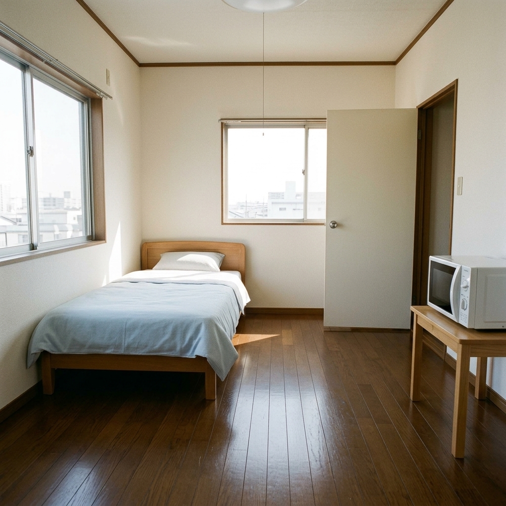 ゴミが一切なくなり徹底除菌清掃が完了したお部屋のAfter
